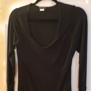 Long sleeve black Venus top